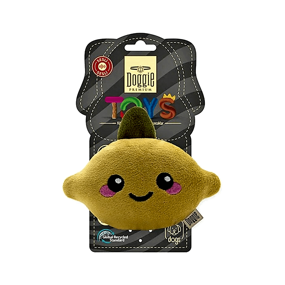 Doggie Peluş Limon Figürlü Köpek Oyuncağı (11 cm)