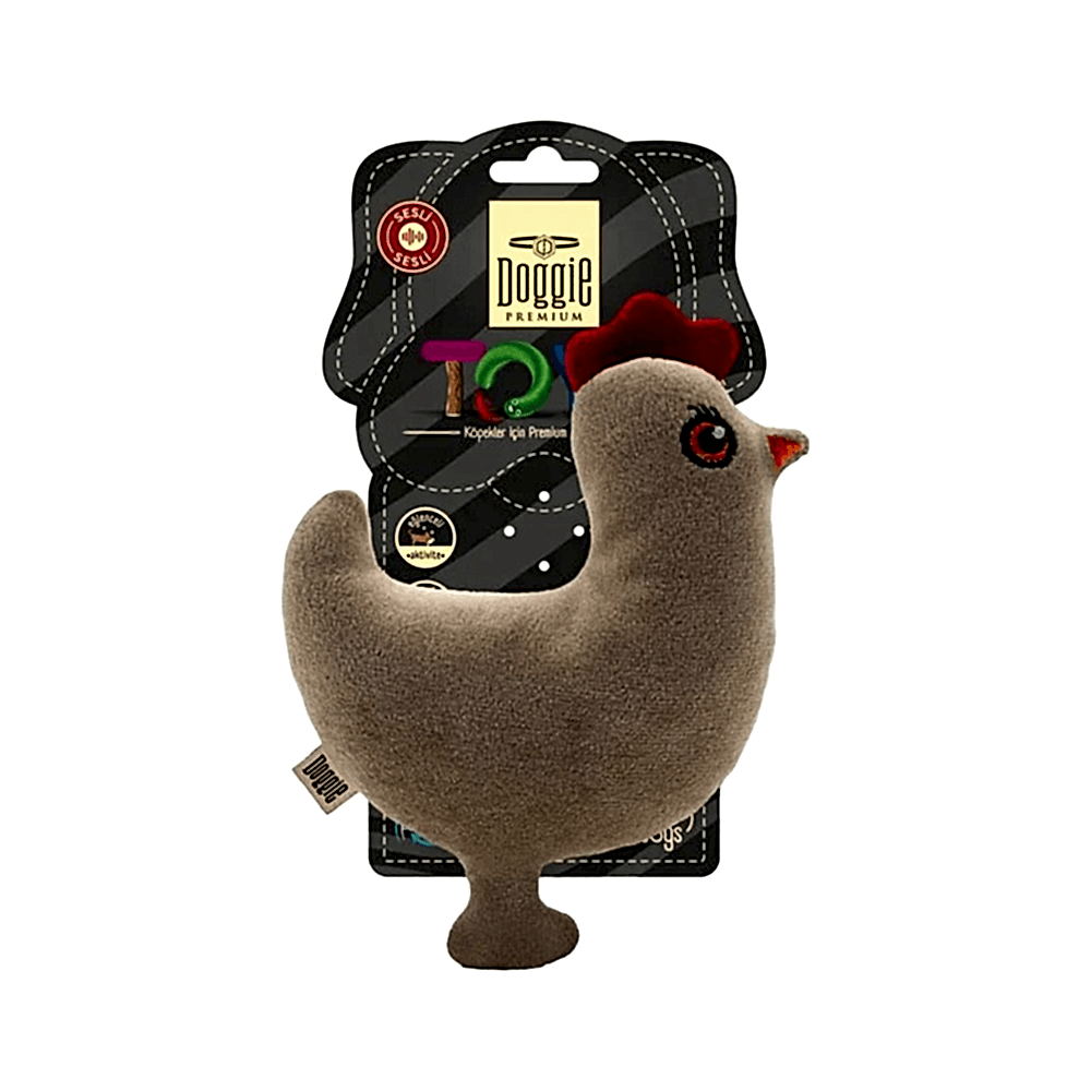 Doggie Peluş Tavuk Figürlü Köpek Oyuncağı (15 cm)