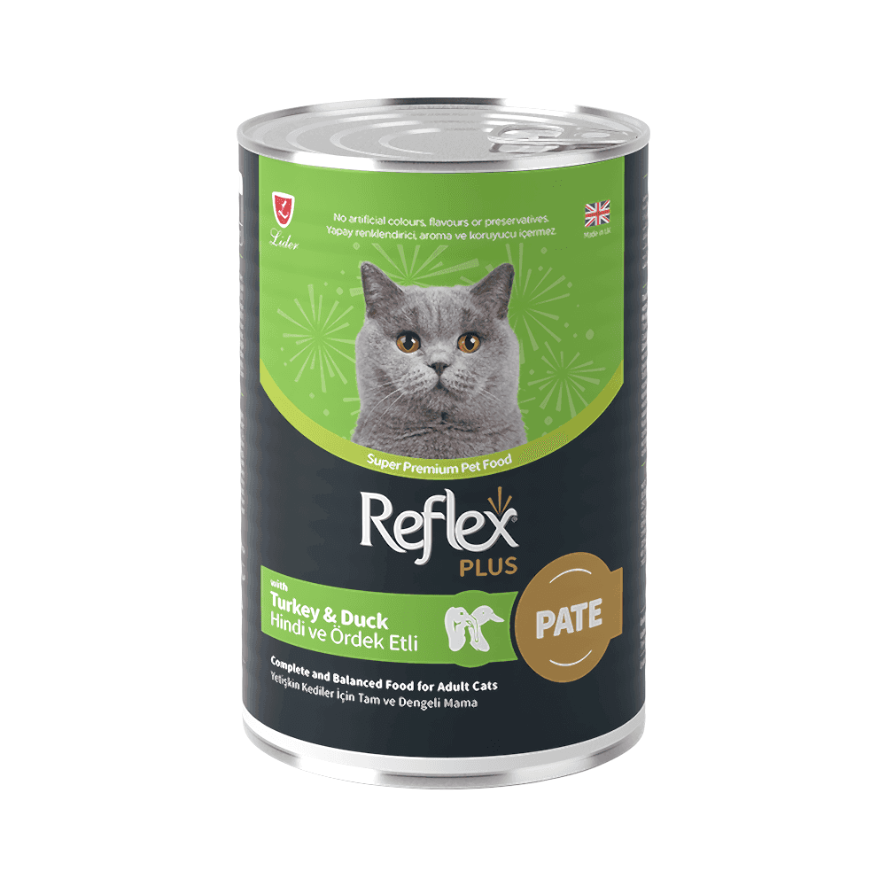 Reflex Plus Pate Hindi Etli ve Ördek Etli Yetişkin Kedi Maması  (395 g)
