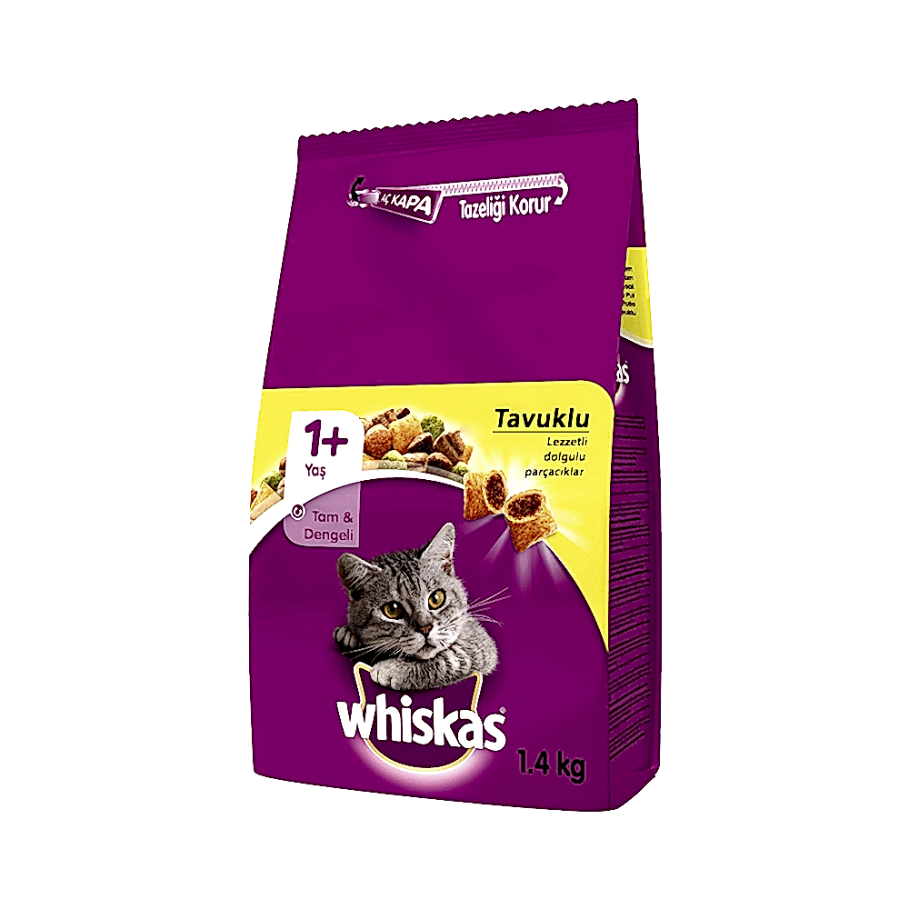 Whiskas Tavuk Etli ve Sebzeli Kedi Maması (1,4 kg)
