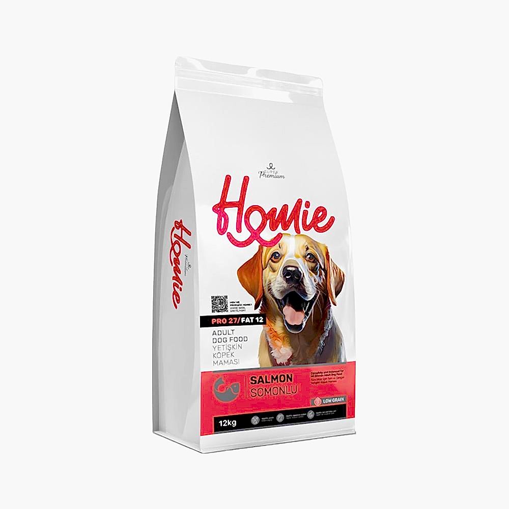 Homie Super Premium Düşük Tahıllı Somon Etli Yetişkin Köpek Maması (12 kg)