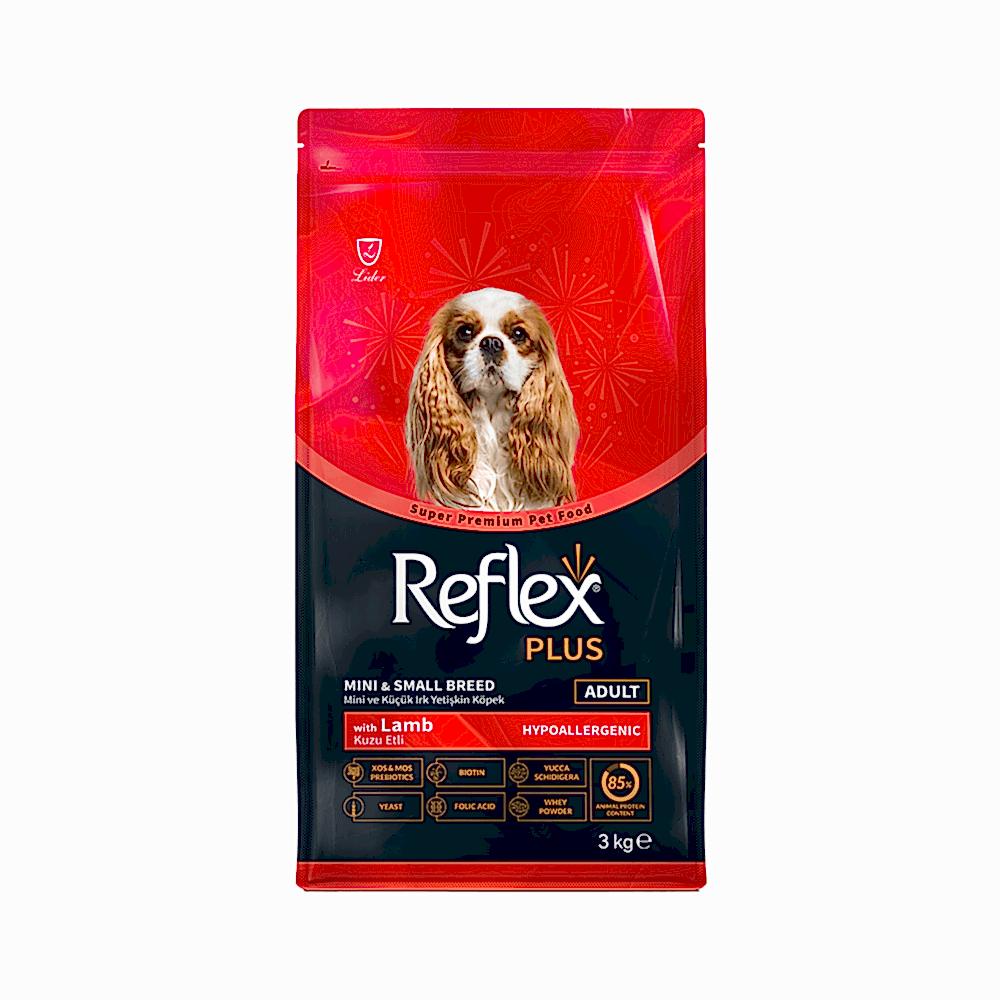 Reflex Plus Kuzu Etli Mini ve Küçük Irk Yetişkin Köpek Maması (3 kg)
