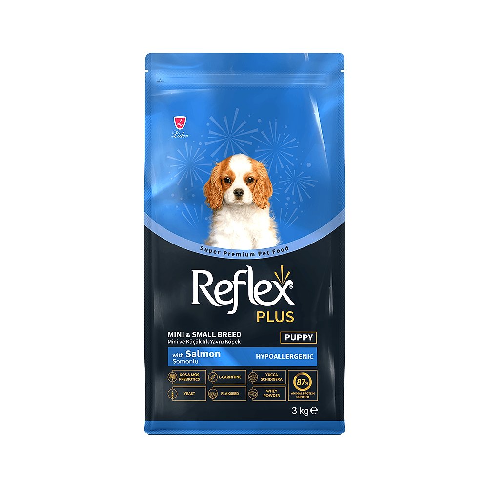 Reflex Plus Somonlu Mini ve Küçük Irk Yavru Köpek Maması (3 kg)