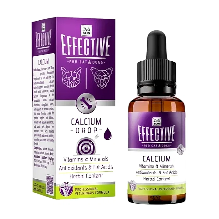 Effective Kedi Ve Köpek Takviye Ürünleri Kalsiyum 50 Ml