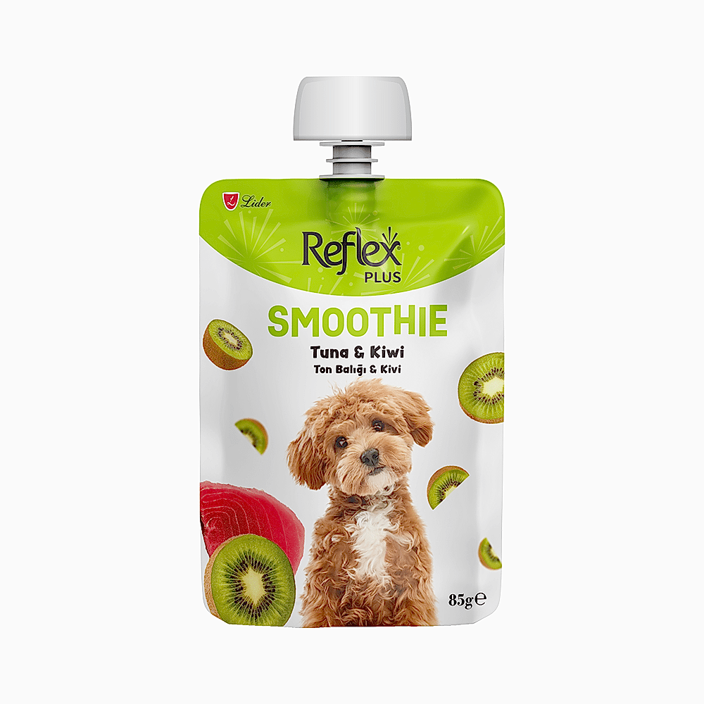 Reflex Plus Smoothie Ton Balıklı ve Kivili Yetişkin Köpek Sıvı Ödül Maması (85 g)