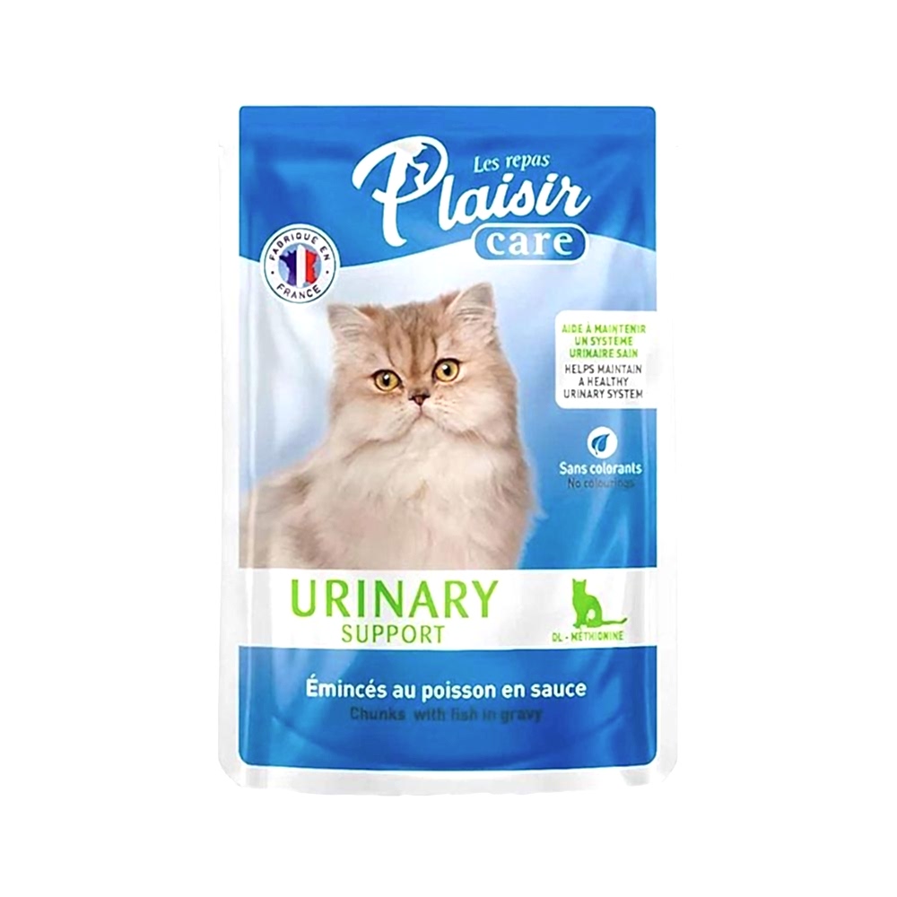 Plaisir Üriner Sistem Sağlığı İçin Soslu ve Balık Parçalılı Pouch Yaş Mama (85 g)