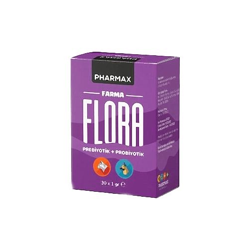 Pharmax Farma Flora Prebiyotik ve Probiyotik Kedi ve Köpek Sindirim Düzenleyici (30 x 1 g)