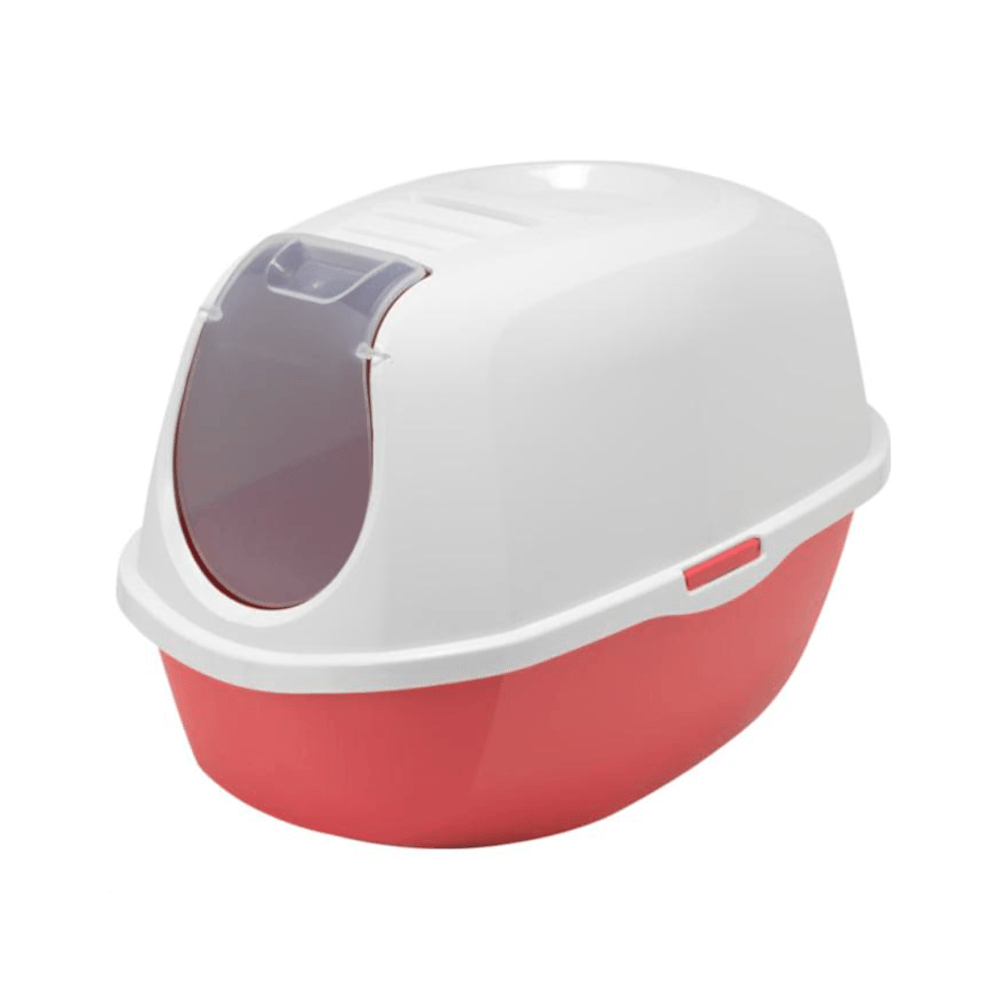 Moderna Smart Kırmızı Kapalı Kedi Tuvaleti (54 cm)