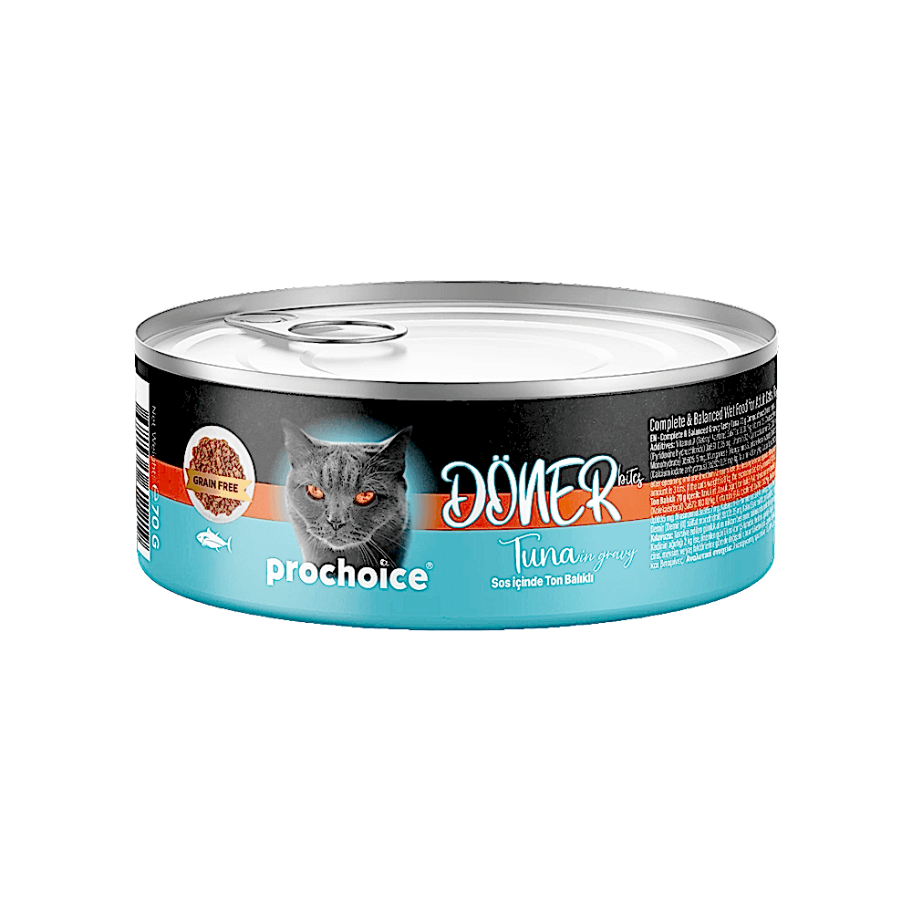 Prochoice Döner Bites Sos İçinde Ton Balıklı Yetişkin Kedi Maması (70 g)
