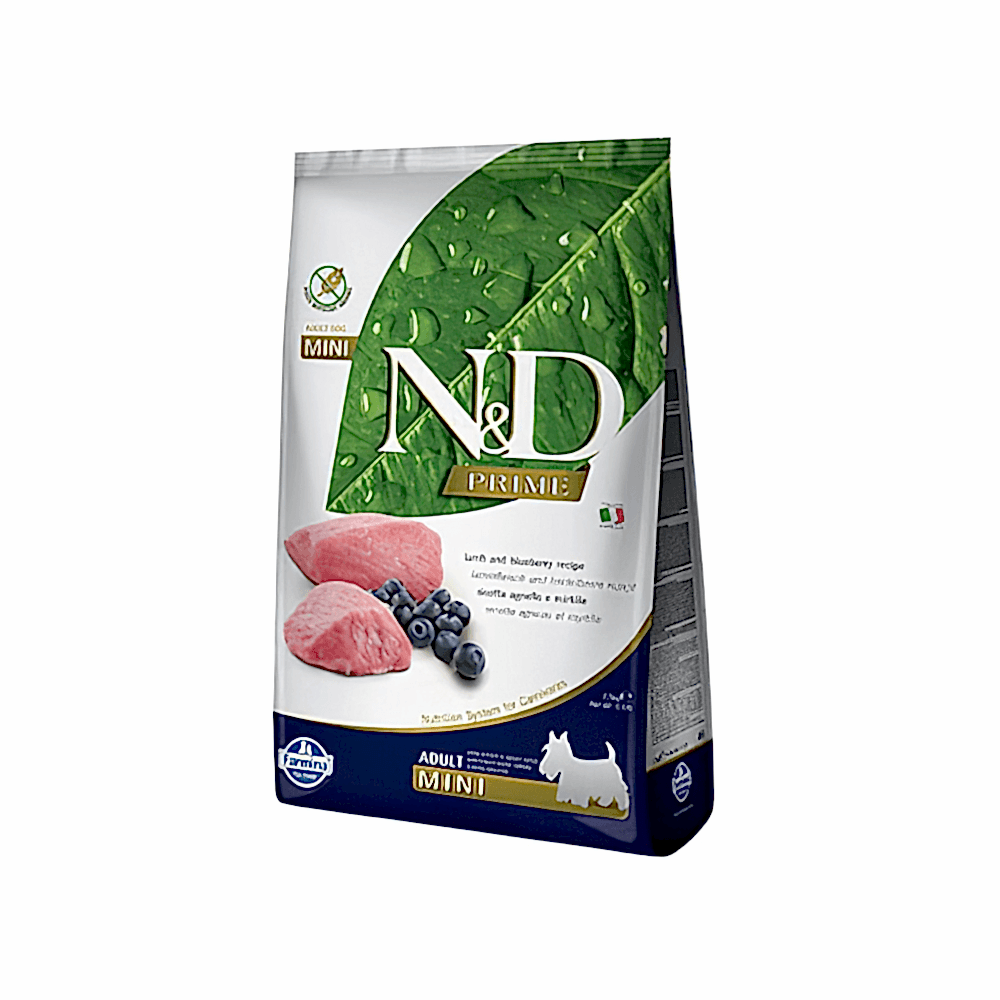 N&D Tahılsız, Kuzu Etli & Yaban Mersinli Küçük Irk Yetişkin Köpek Maması (2,5 kg)