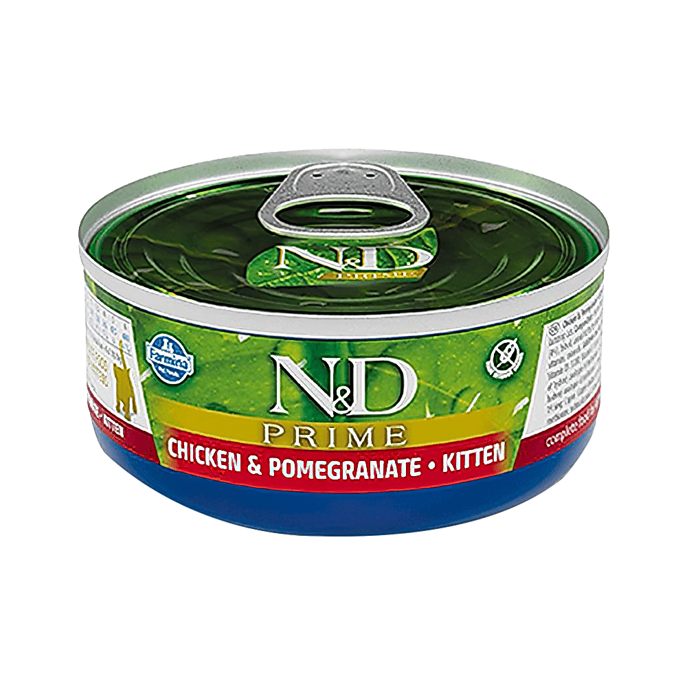 N&D Prime Tavuk Etli ve Narlı Yavru Kedi Konserve Maması (70 g)