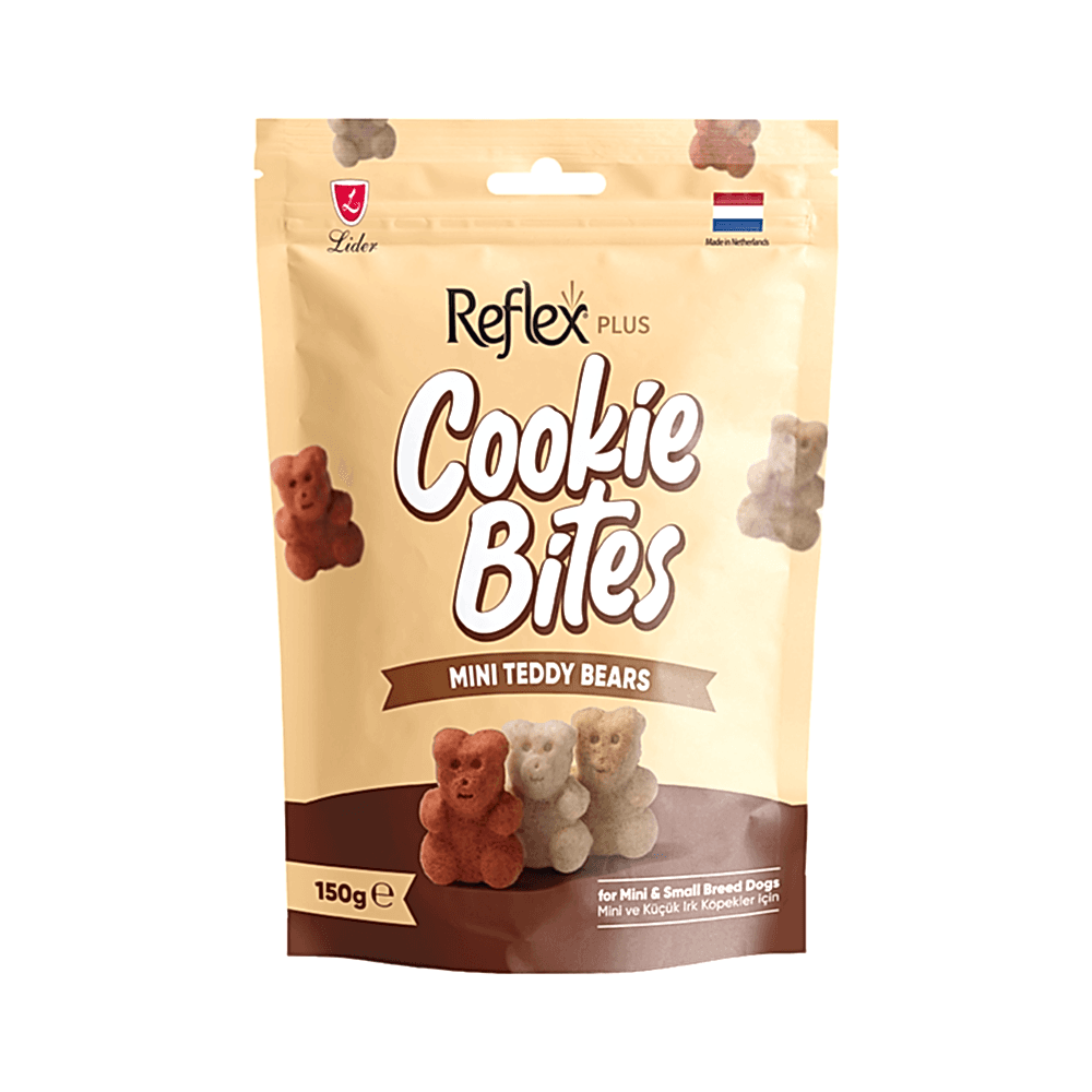 Reflex Plus Cookie Bites Mini Teddy Bears Köpek Ödül Maması (150 g)