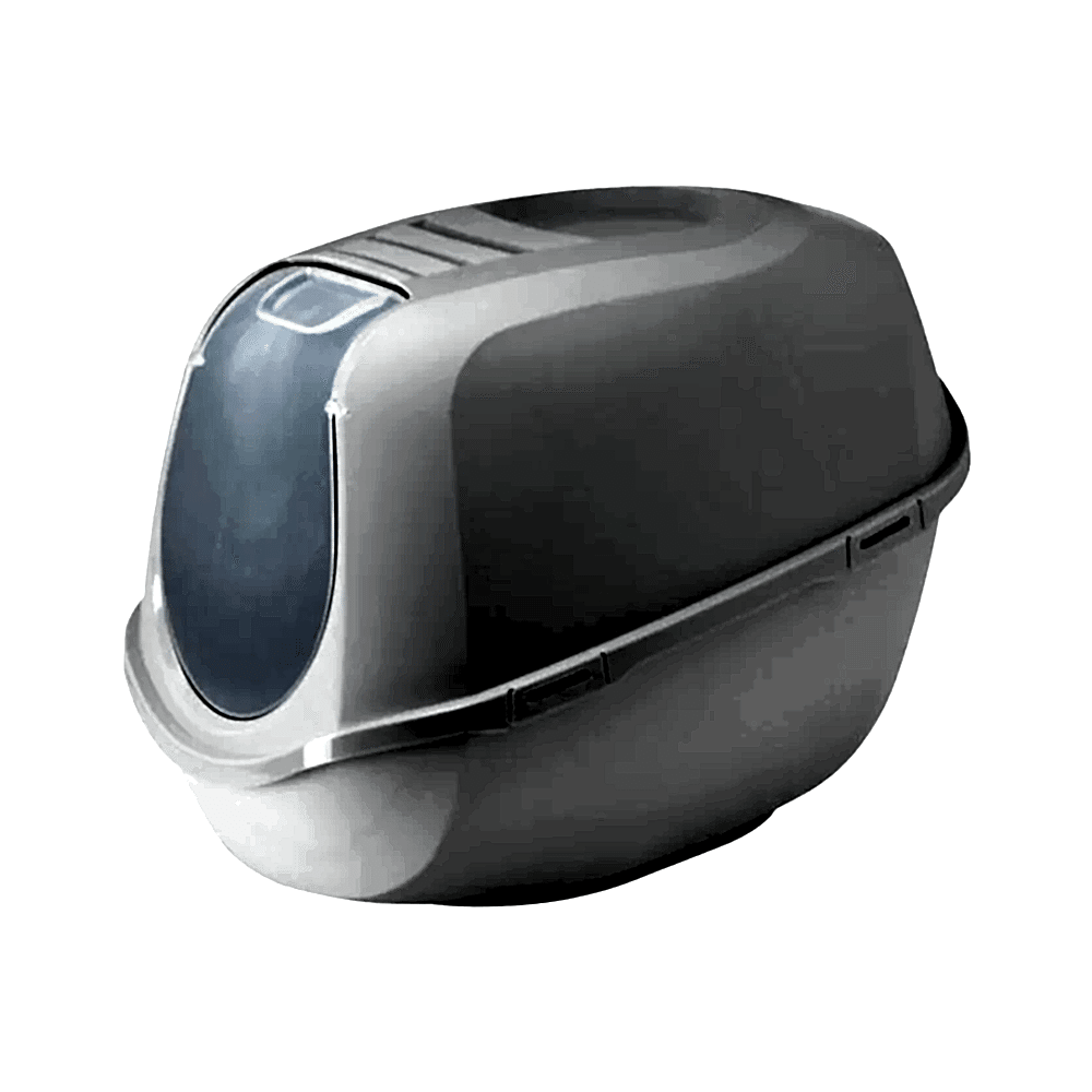 Moderna Smart Kapalı Titanium Kedi Tuvaleti (65 x 49 x 46 cm)