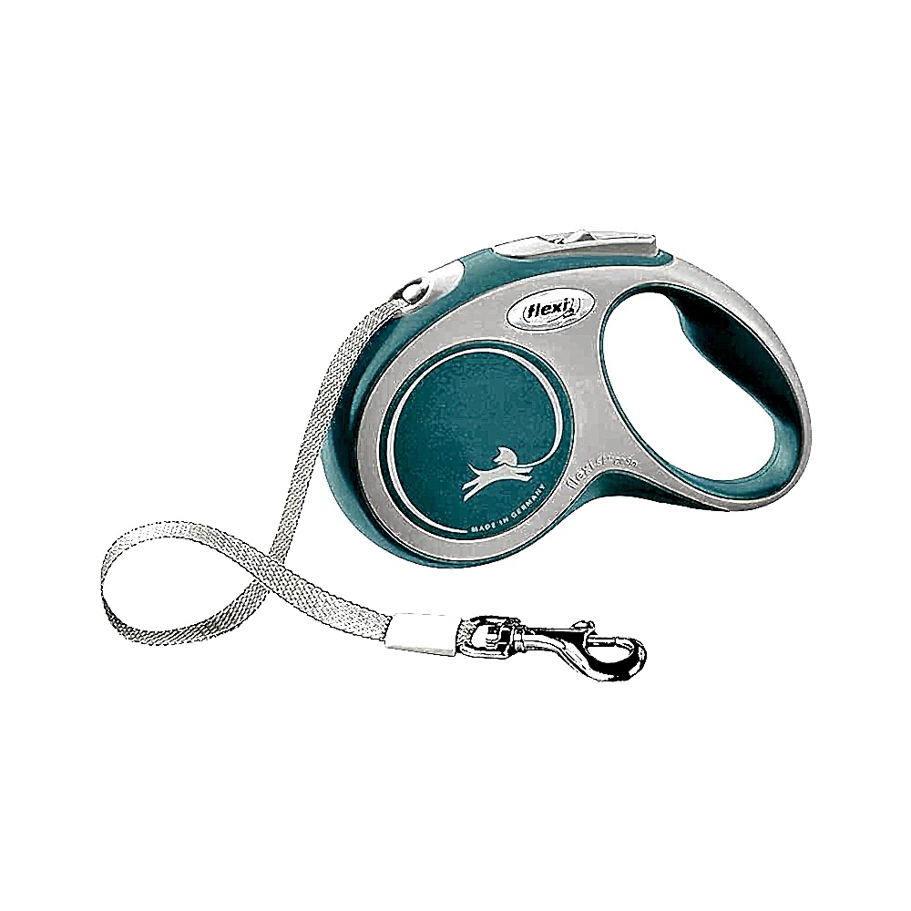 Flexi New Comfort Small Açık Mavi Şerit Otomatik Gezdirme Tasması (5 m)