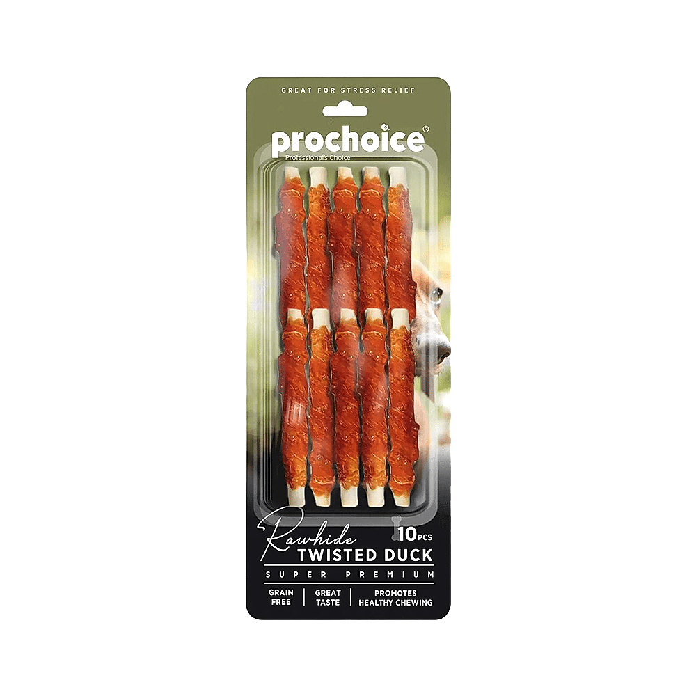 Prochoice Rawhide Twisted Ördekli Köpek Ödül Maması (10'lu)
