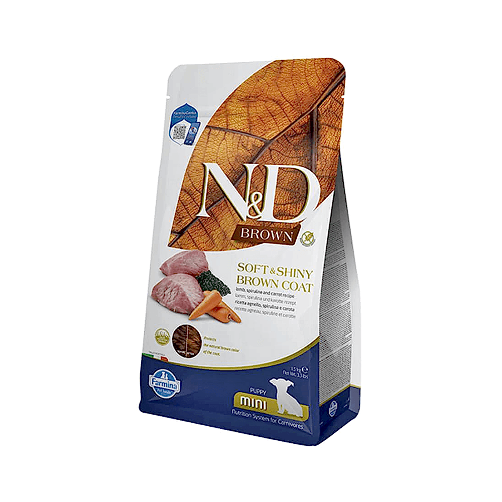 N&D Brown Kuzulu Spirulinalı Mini Yavru Köpek Maması (1,5 kg)