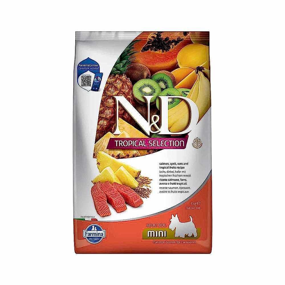 N&D Tropical Somon Balıklı Mini Irk Yetişkin Köpek Maması (5 kg)