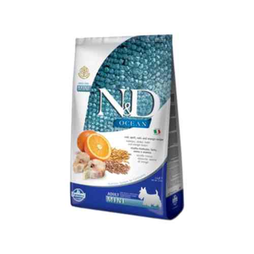 N&D Ocean M.Balığı & Kılçıksız Buğday & Yulaf & Portakal Mini Köpek Maması (7 kg)