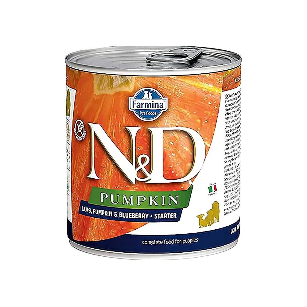 N&D Pumpkin Starter Bal Kabaklı ve Kuzu Etli Yavru Köpek Konserve Maması (285 g)