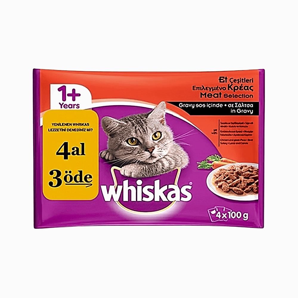 Whiskas Klasik Öğünler Pouch Mama (4 x 85 g)