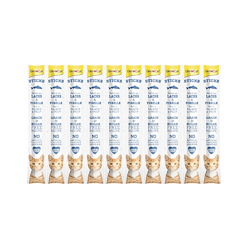GimCat Sticks Somonlu Ödül Çubuğu (10'lu)