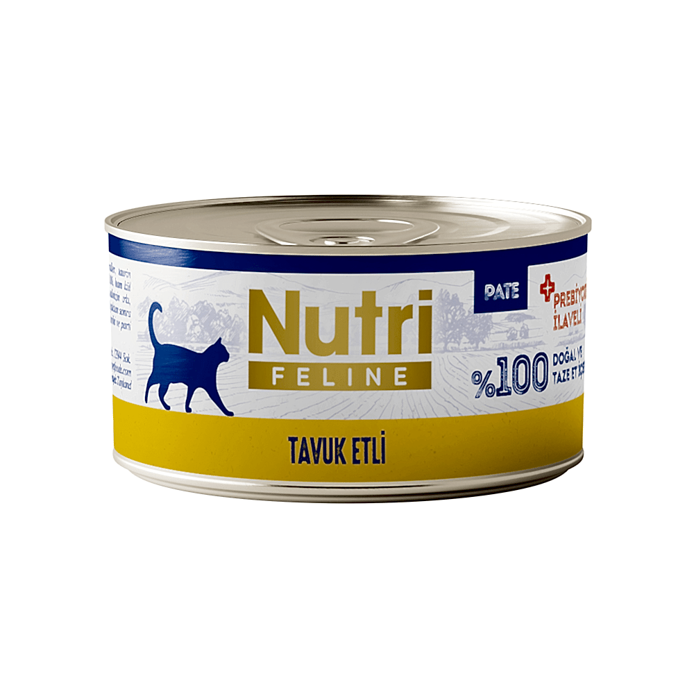 Nutri Feline Tavuk Etli Tahılsız Yetişkin Pate Konserve Kedi Maması (70 g)