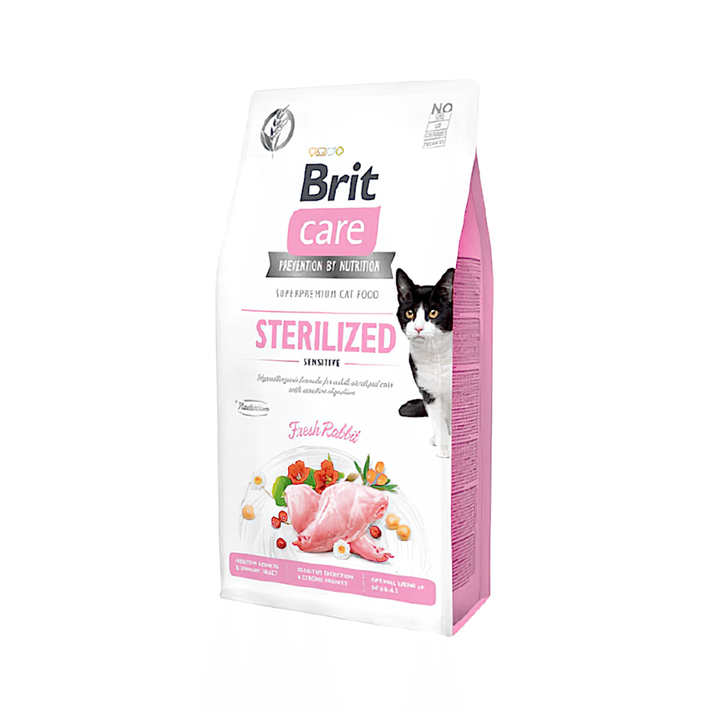 Brit Care Sensitive Tahılsız Tavşan Etli Kısırlaştırılmış Kedi Maması (7 kg)