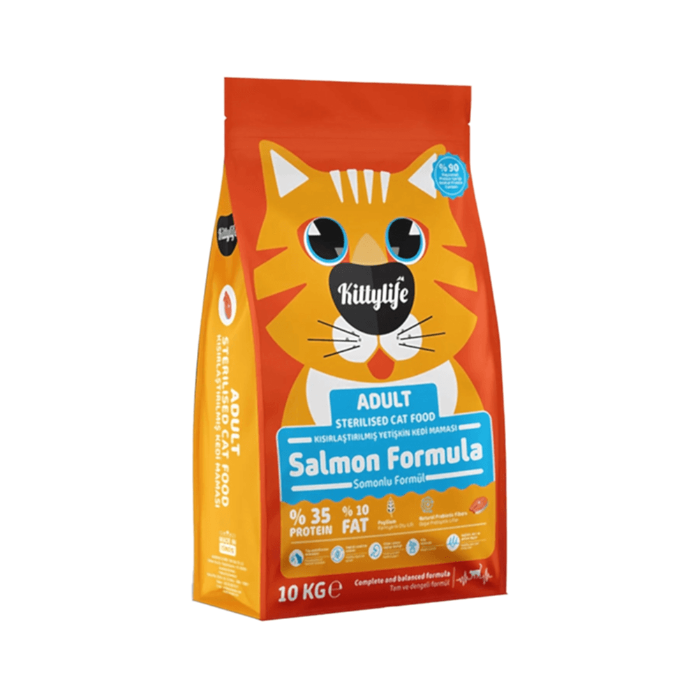 Kittylife Super Premium Somonlu Kısırlaştırılmış Kedi Maması (10 kg)