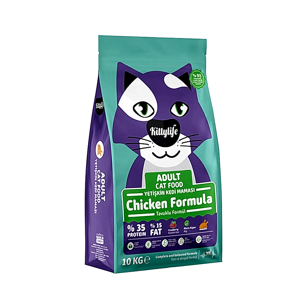 Kittylife Super Premium Tavuk Etli Yetişkin Kedi Maması (10 kg)