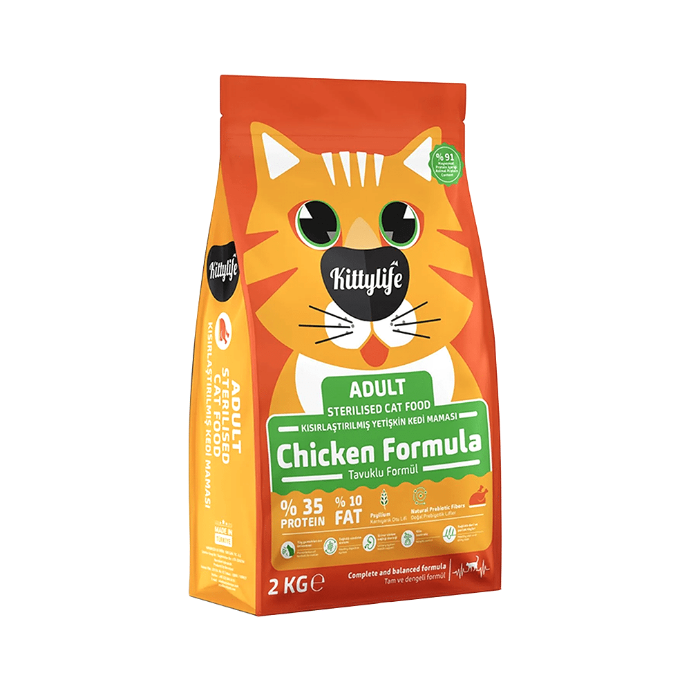 Kittylife Tavuk Etli Kısırlaştırılmış Kedi Maması (2 kg)