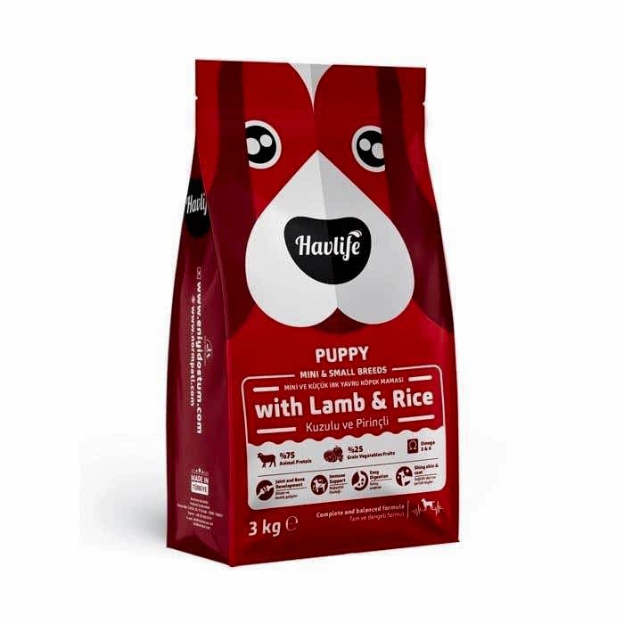 Havlife Kuzu Etli Küçük Irk Yavru Köpek Maması (3 kg)
