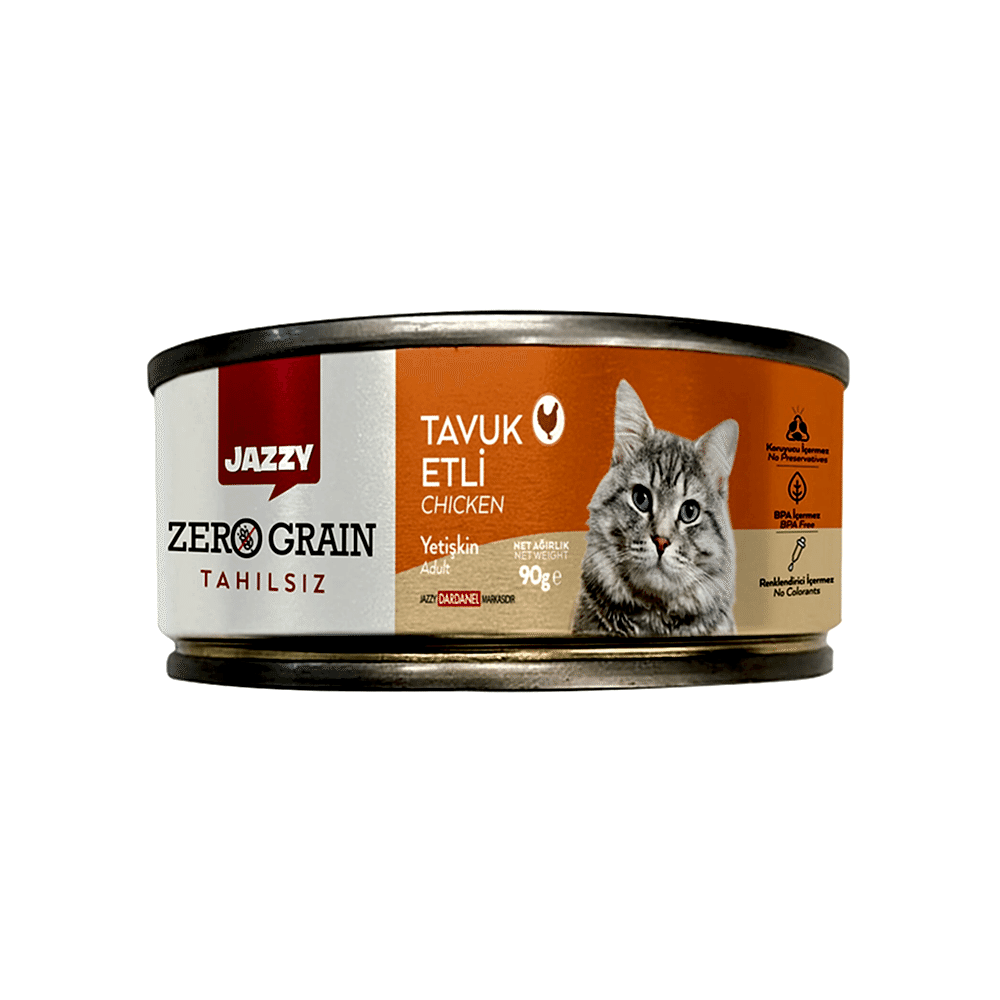 Jazzy Tahılsız Tavuk Etli Kedi Konservesi (90 g)