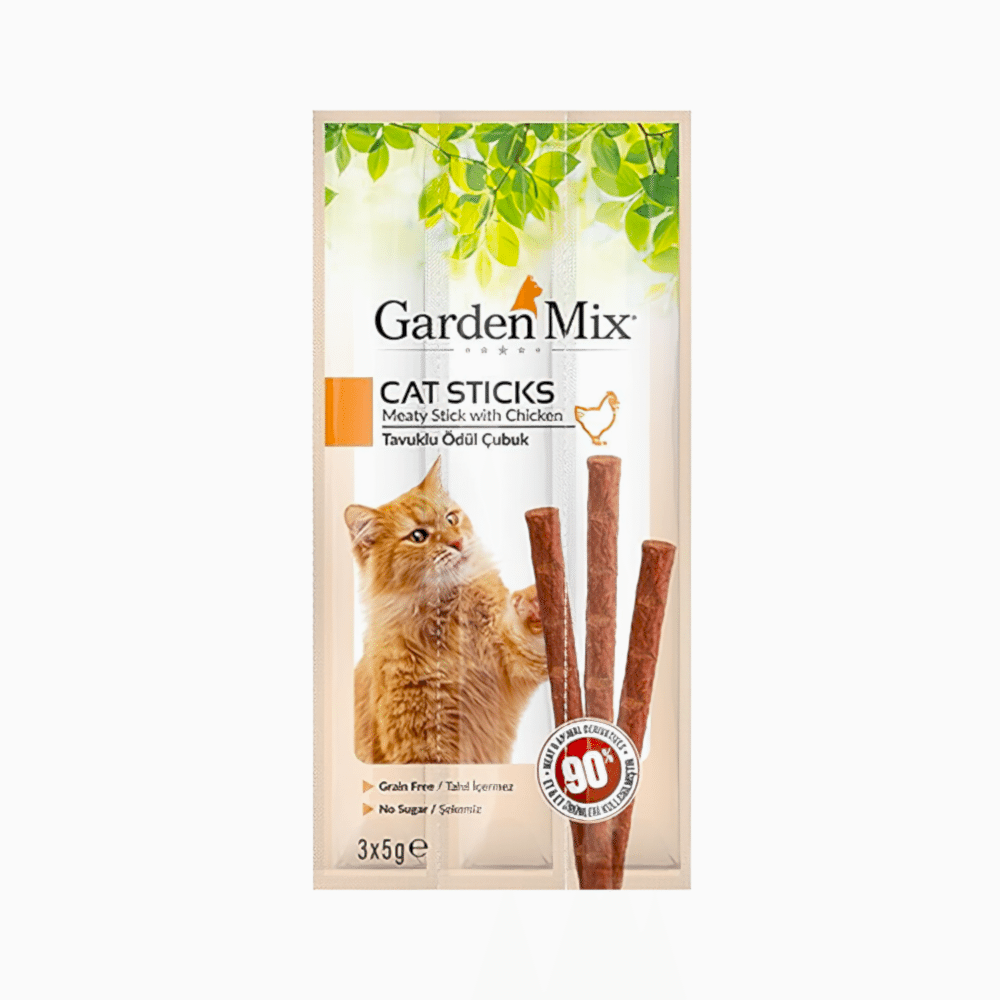 Garden Mix Tavuk Etli Kedi Ödül Çubuğu (3 x 5 g)