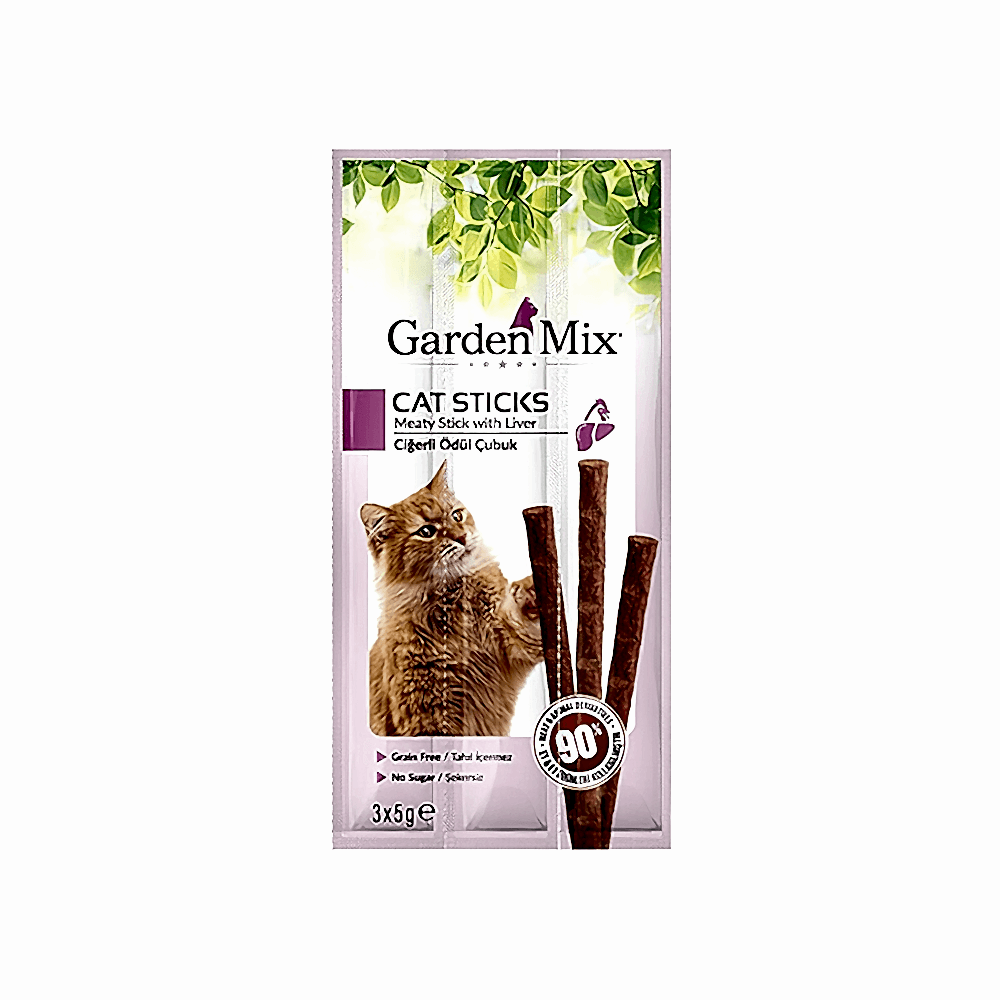 Garden Mix Ciğer Etli Kedi Ödül Çubuğu (3 x 5 g)