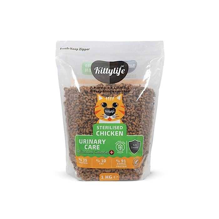 Kitty Life 1Kg Yetişkin Kısır Kedi Tavuklu