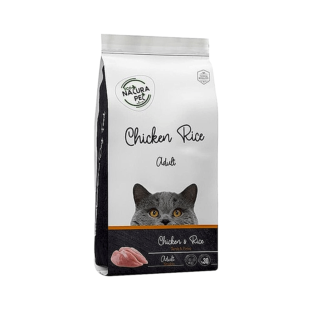Eco Natura Pet Tavuk Etli ve Pirinçli Yetişkin Kedi Maması (15 kg)