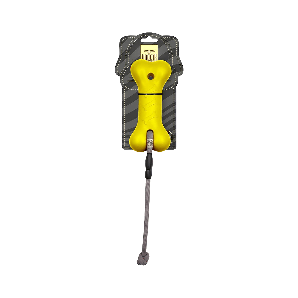 Doggie Eva Sarı Kemik Köpek Oyuncağı (20 cm)