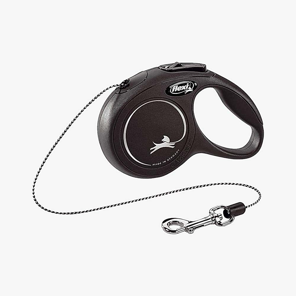 Flexi New Classic Otomatik İp Köpek Gezdirme Kayışı Siyah (3 m)